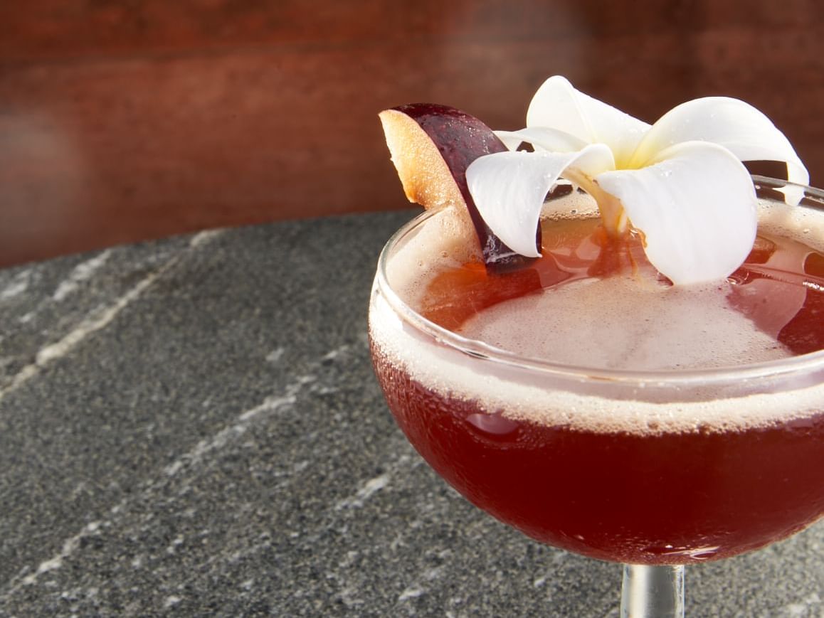 Cocktail served at the Marinera Pool Bar in Wayam Mundo Imperial