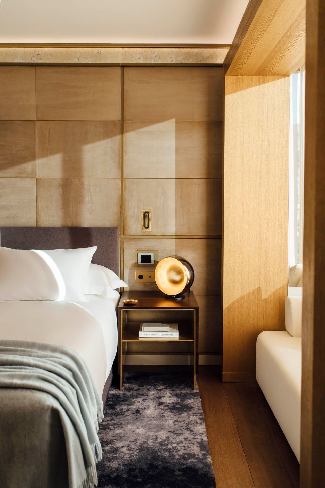 Room with lamp at Almanac Group