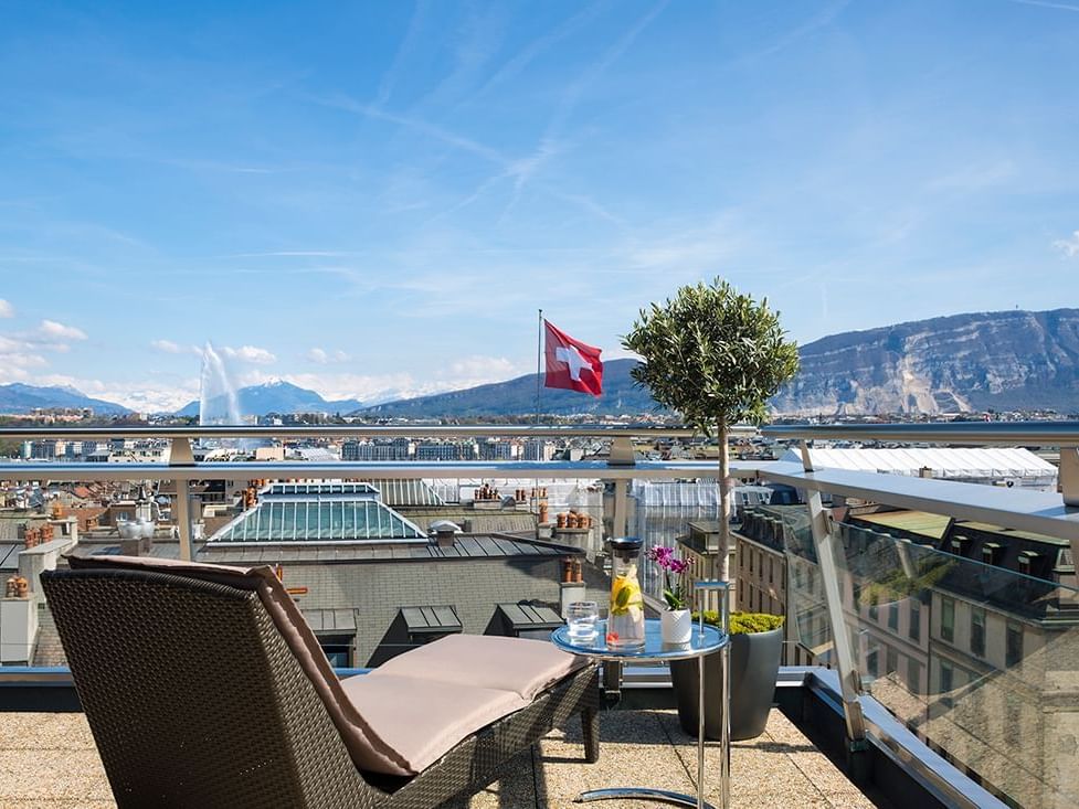 Penthouse Terrace with Alps Views