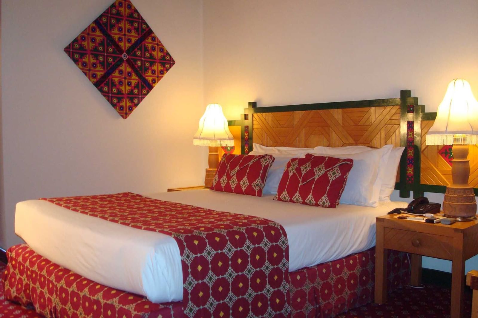 The King bed in Standard room at Gilgit Serena Hotel