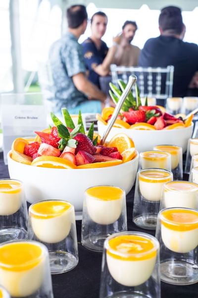 Fruit bowls & dessert cups at The Morgan Resort Spa Village