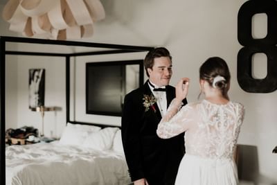 Wedding at Hotel Grinnell, Iowa
