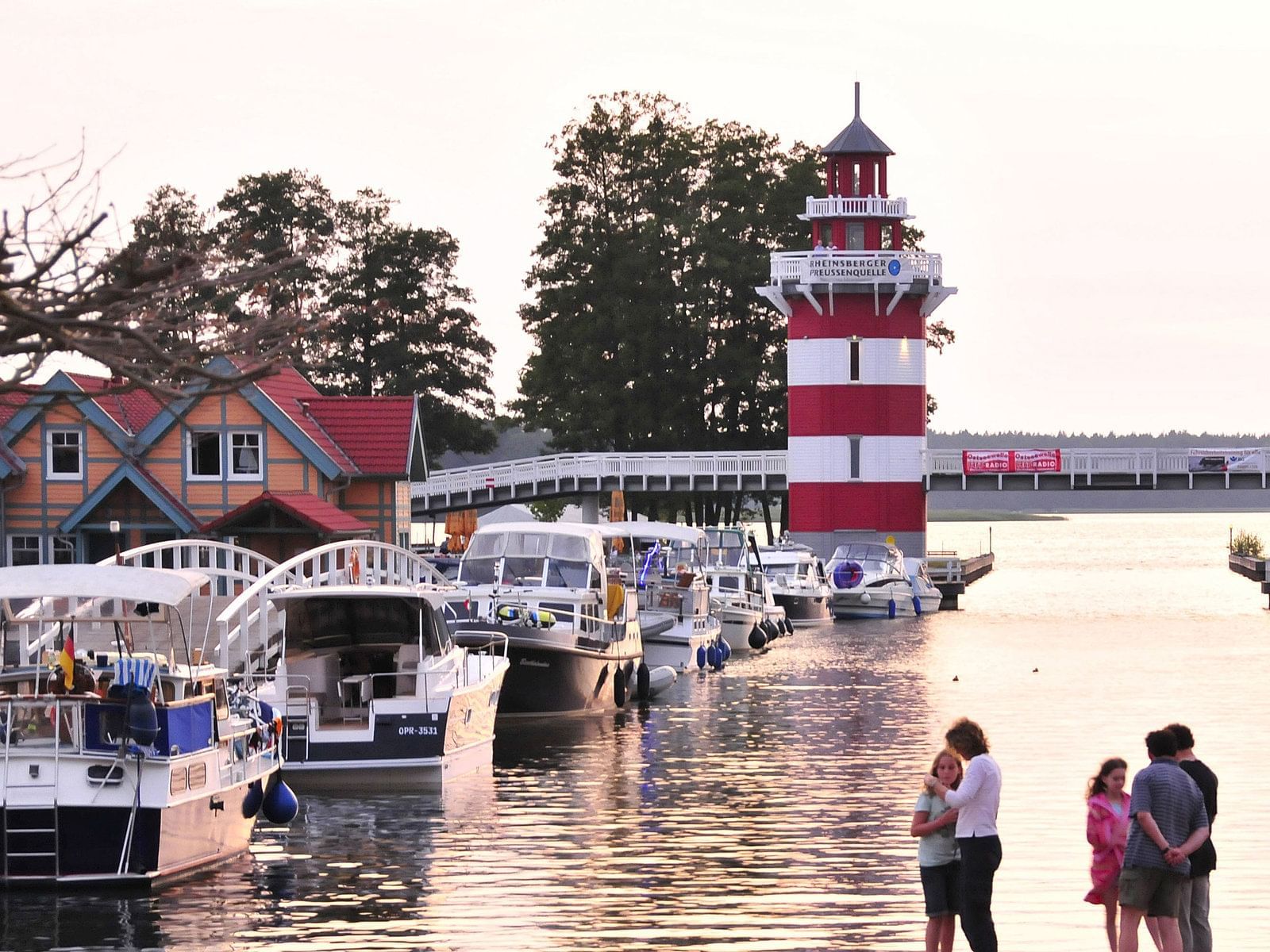 Boats docked near Precise Resort Rheinsberg