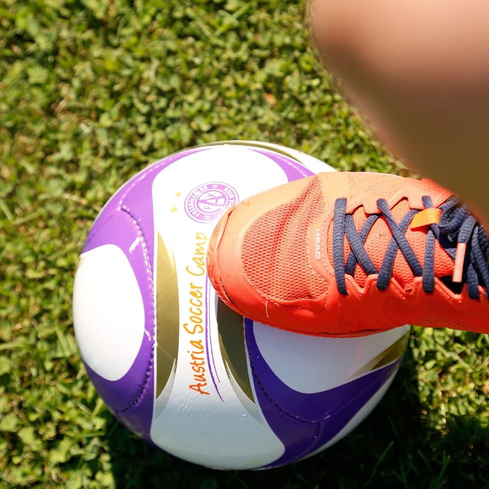 A soccer ball with 