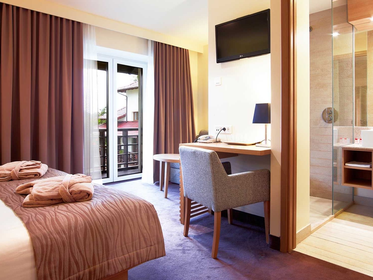 Interior of King Balcony Room at Ana Hotels Sport Poiana Brașov
