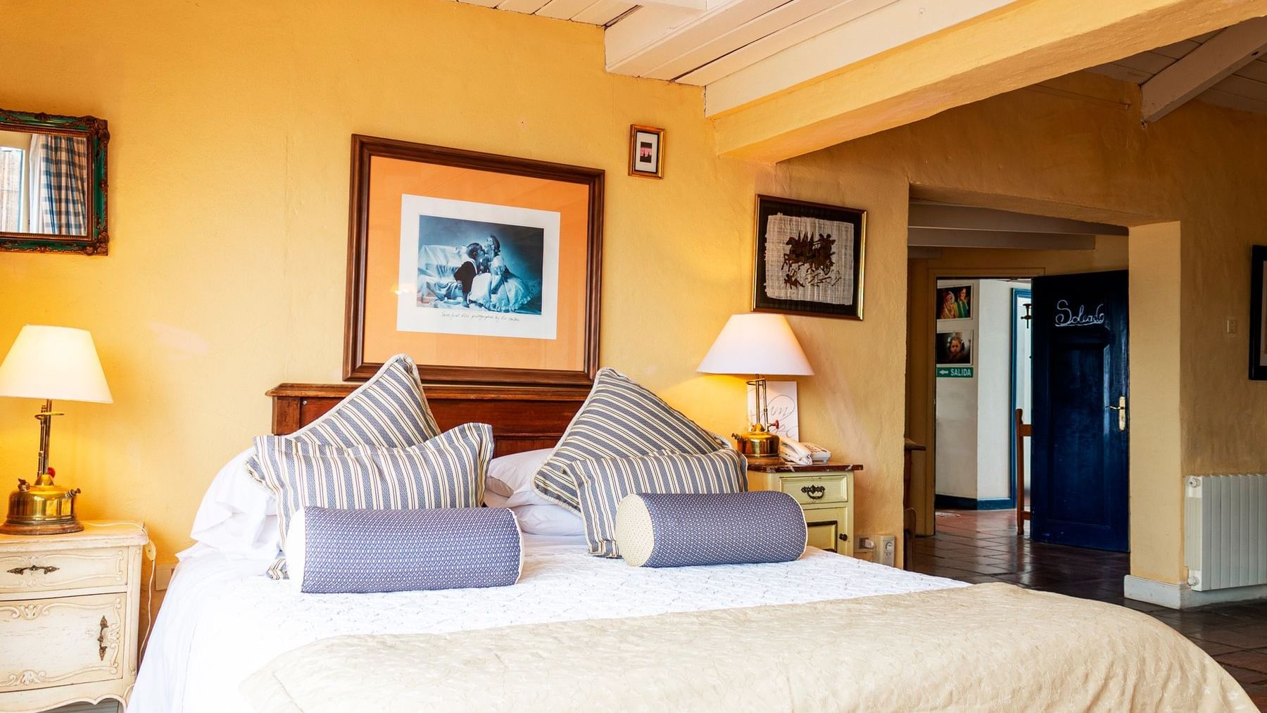 Bedroom arrangement in Standard deck room at DOT hotels 