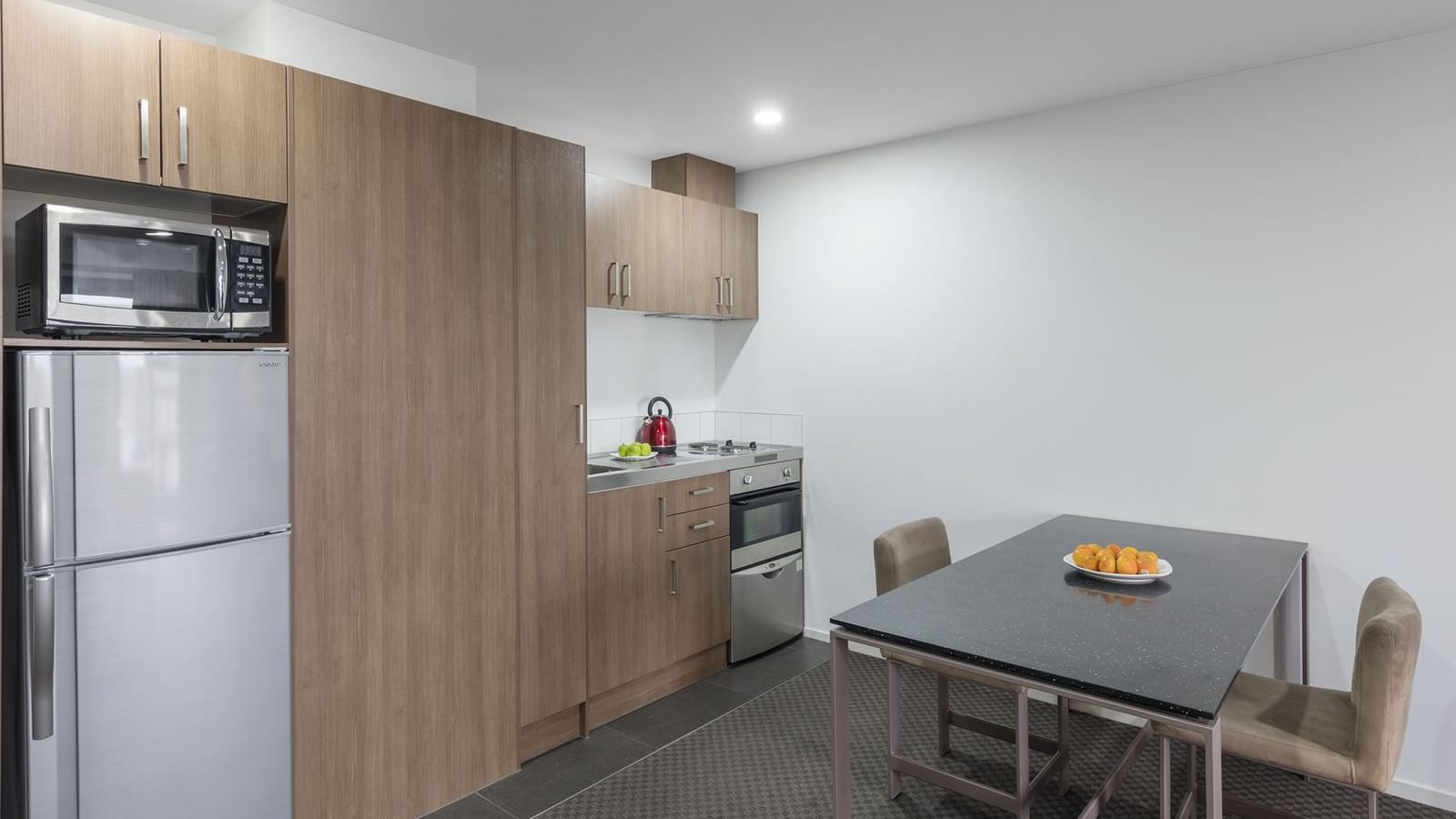 Kitchen area in Two Bedroom Apartment at Nesuto St Martins