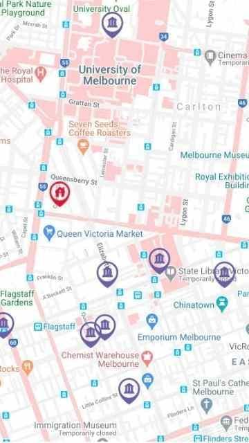 Student Living on Cobden Map