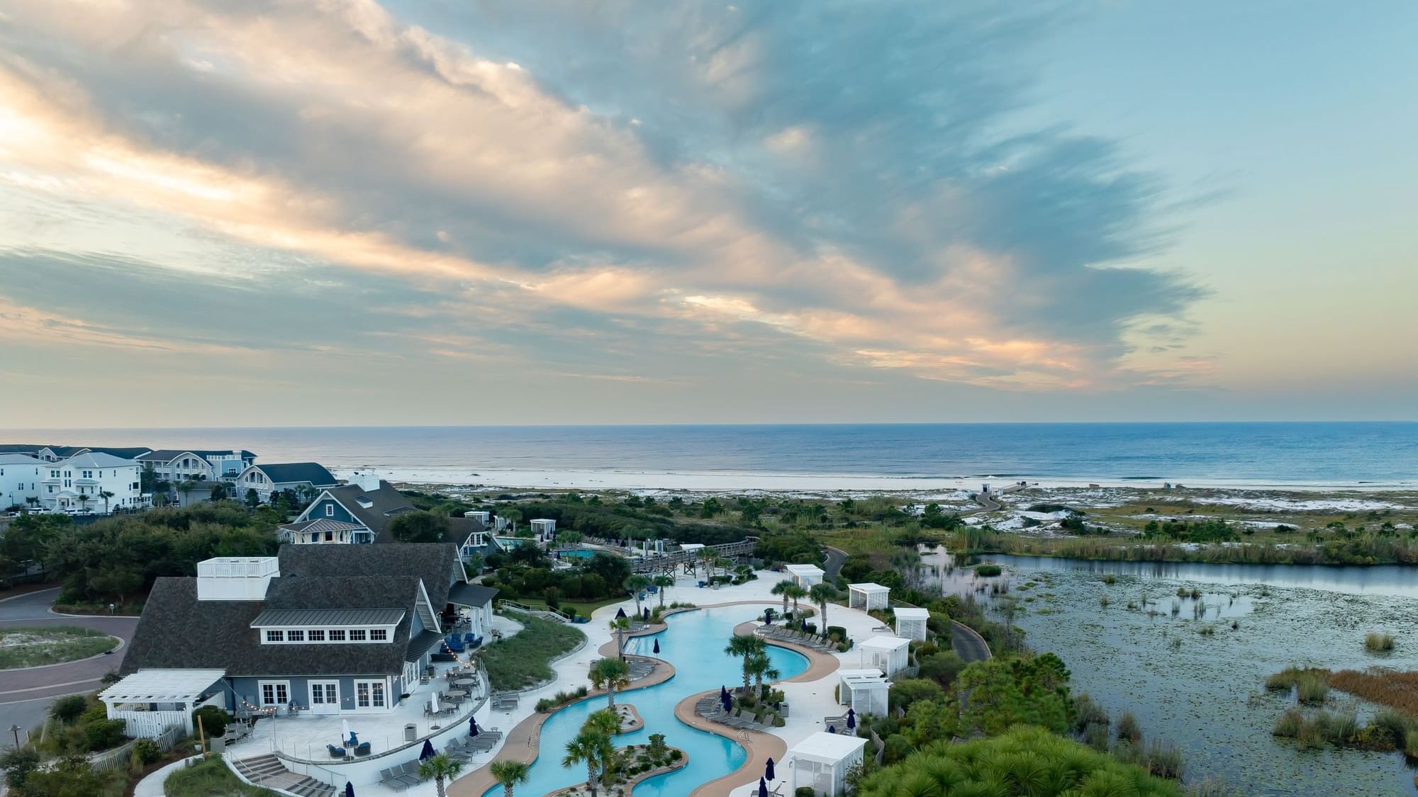 Watersound Beach Club aerial view