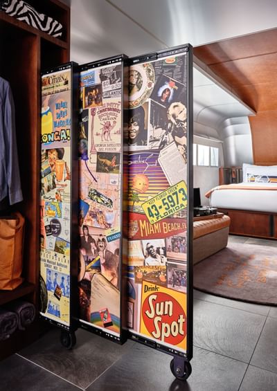 Divider Collage by the cozy bedroom in Backstage at The Verb Hotel