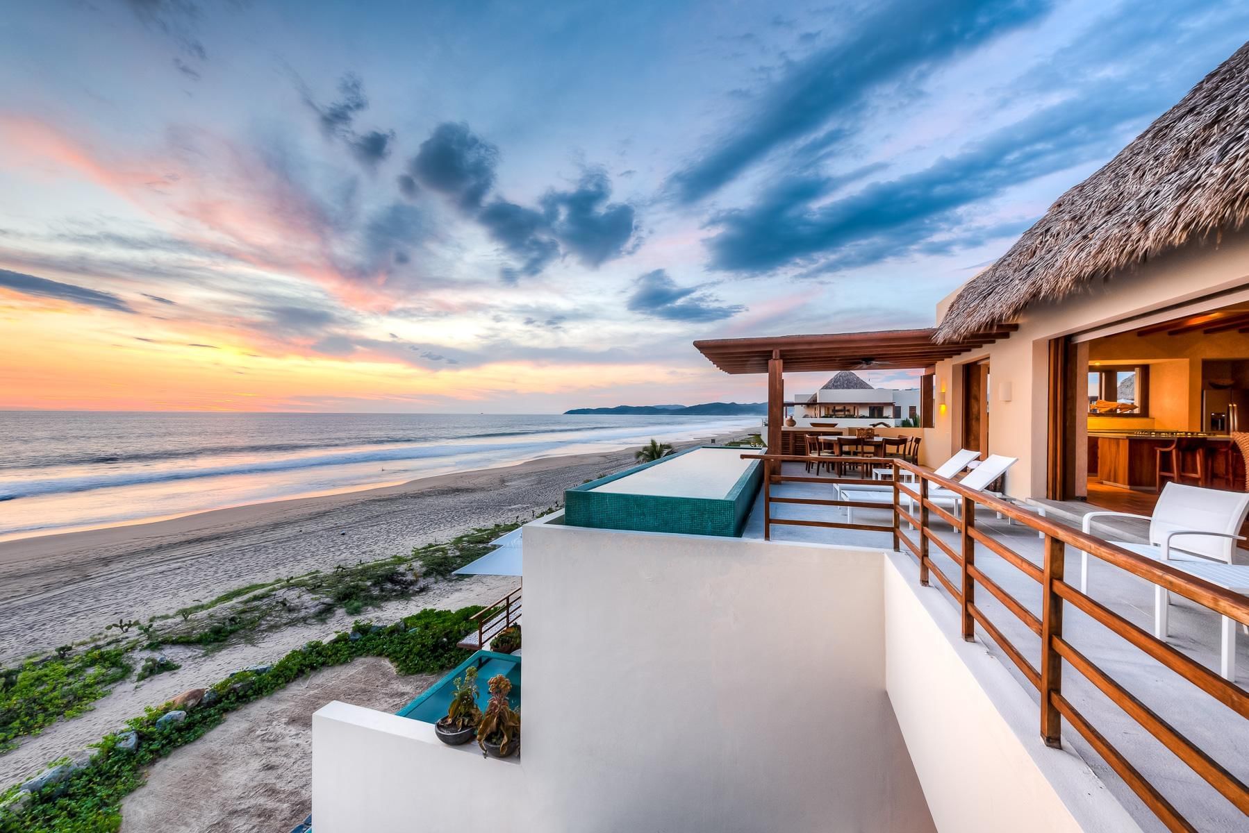 Beachfront 3-Bedroom Penthouse balcony, Marea Beachfront Villas