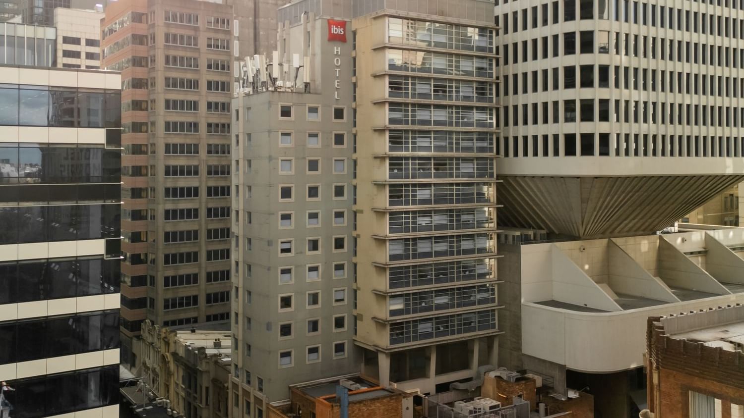 ibis world square drone shot