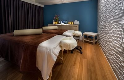Two spa massage beds in Spa Boutique​ at The Godfrey Chicago