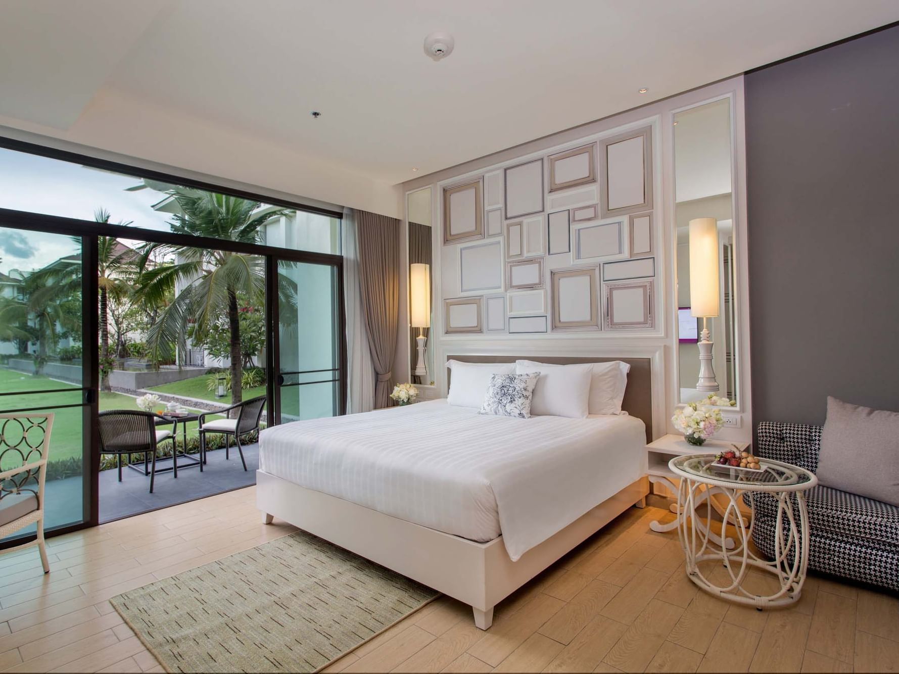 Terrace garden view room with king bed at U Hotels & Resort
