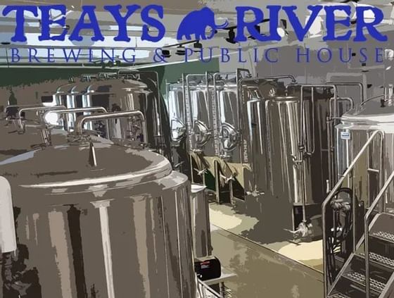 Brewery Equipment in Teays River near The Whittaker Inn