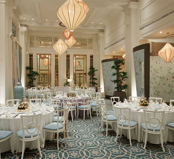 Banquet set-up in the Jade at Fullerton Group