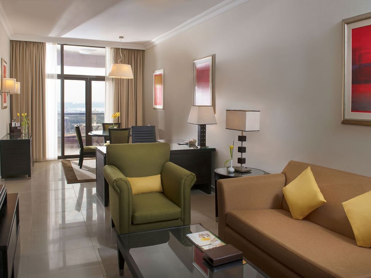 Living area in 1 Bedroom Apt. Sea View at 2 Seasons H. & Apt