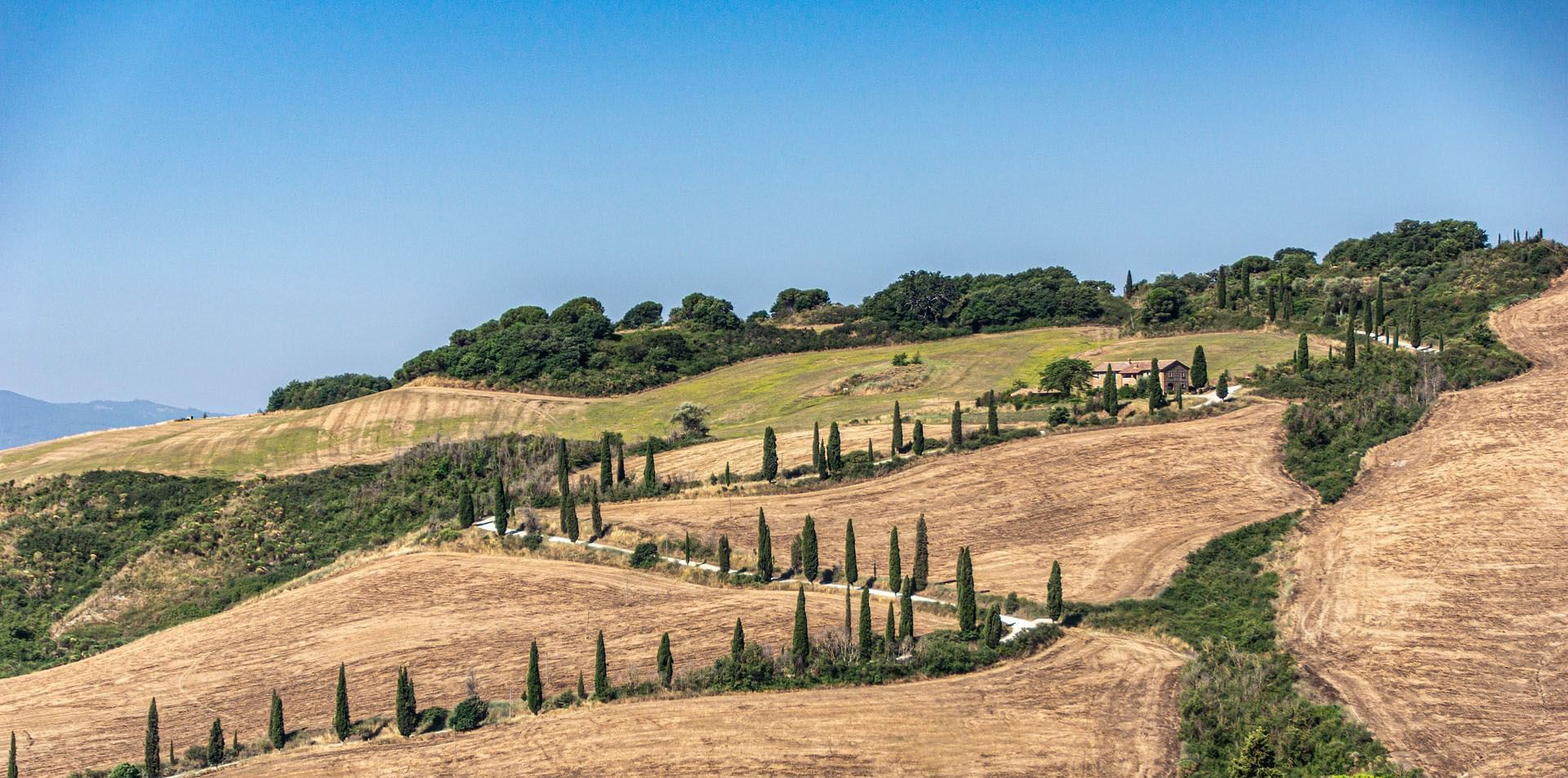 Rolling hills of the Val d'Orcia