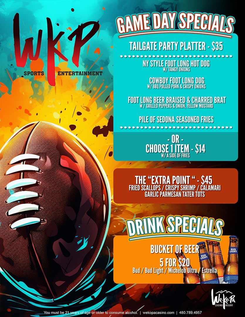WKP Game Day Specials