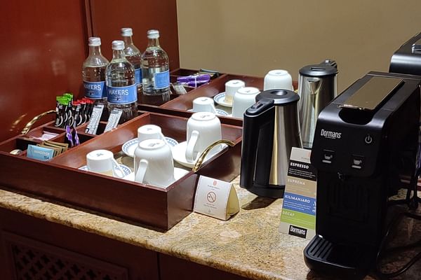 Coffee Making Facilities in the rooms at Nairobi Serena Hotel