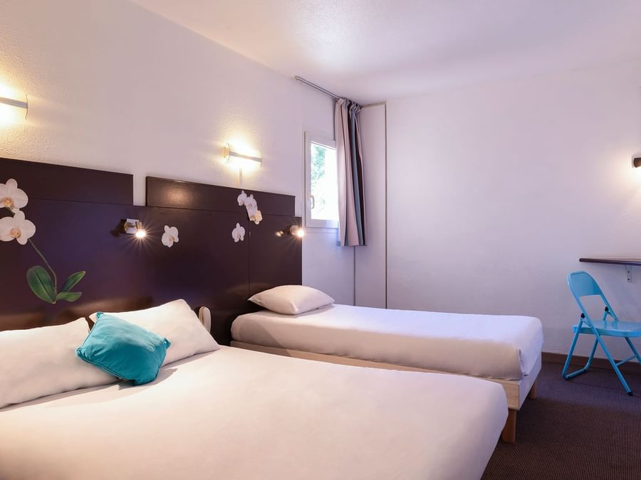 Interior of the Family bedroom at Hotel Beziers East