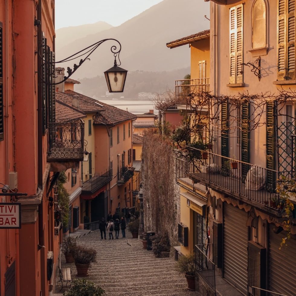A vintage looking street in Italy near Falkensteiner Hotels