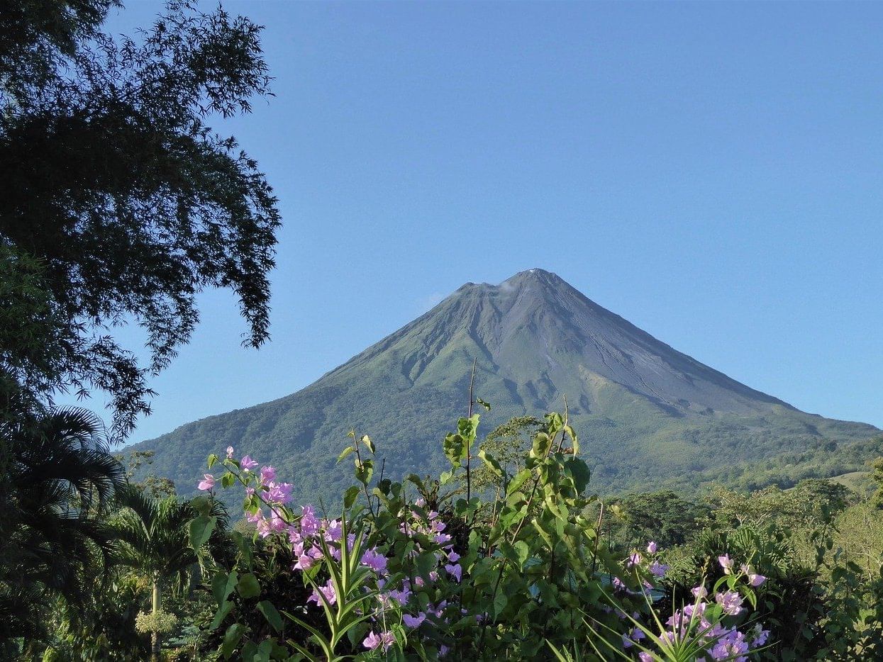 Vista del volcán