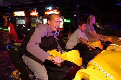 Arcade Games in Fun Park at Triple Play Resort Hotel