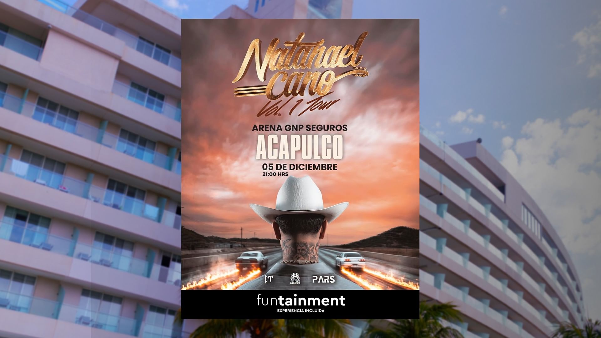 Hospedaje + Concierto de Natanael Cano
