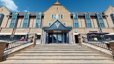 Exterior view of the entrance to Village Hotel Leeds North