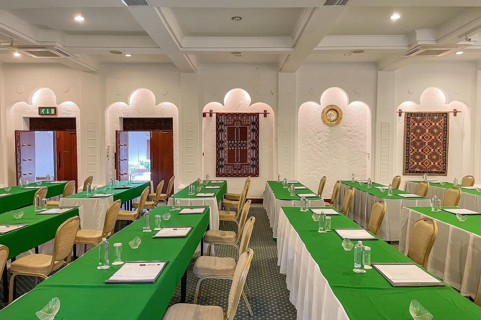 Inside the conference room at Serena Beach Resort & Spa