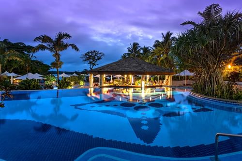 Pool Night at Warwick Le Lagon Vanuatu