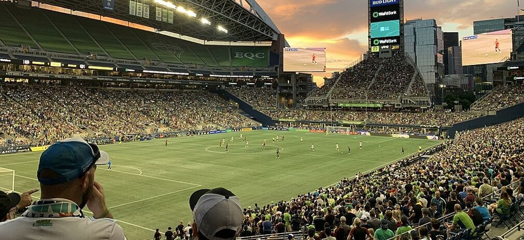 fans at Lumen Field in Seattle