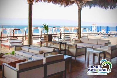 Loungers in Jack's Kite & Grill near Blue JackTar Hotel