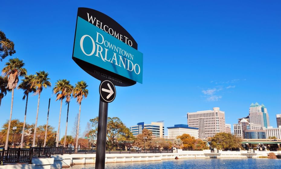 Welcome to Orlando sign lucerne at Legacy Vacation Resorts