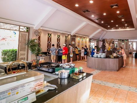 Kitchenette & Buffet in Garden Café at Amora Hotel