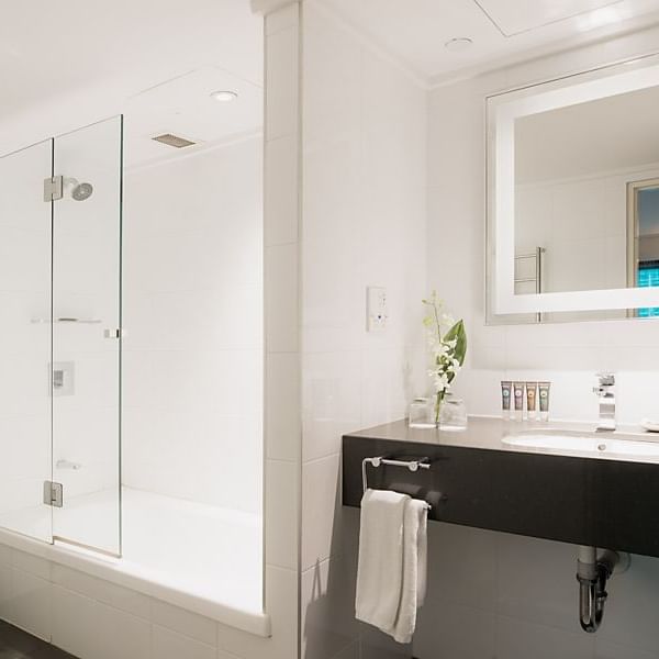 Interior of a Bathroom at Novotel Melbourne on Collins