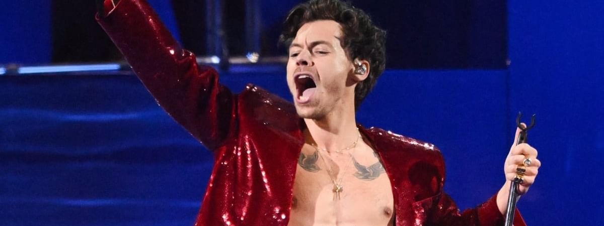  Harry Styles on stage at Accor Stadium, Sydney, for the 2026 Together, Together concert series