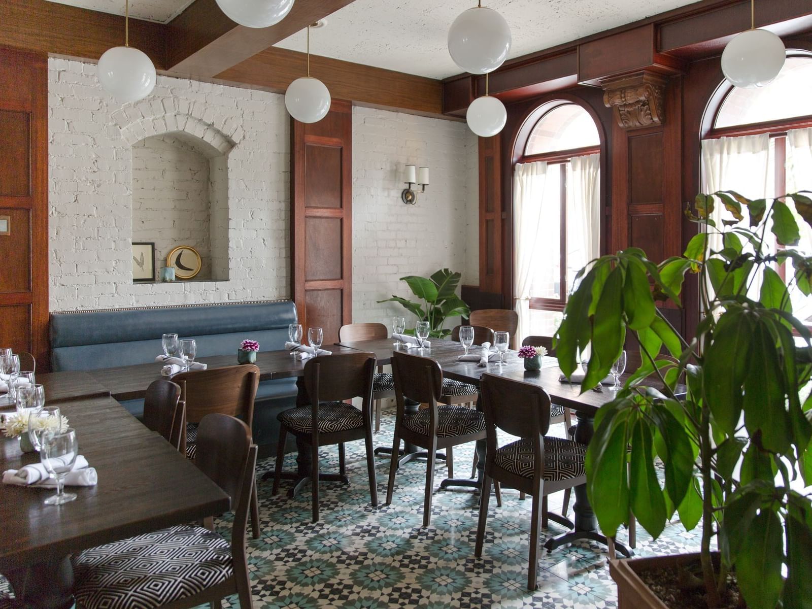 Interior of dining area of the Stella room at Hotel Sorrento