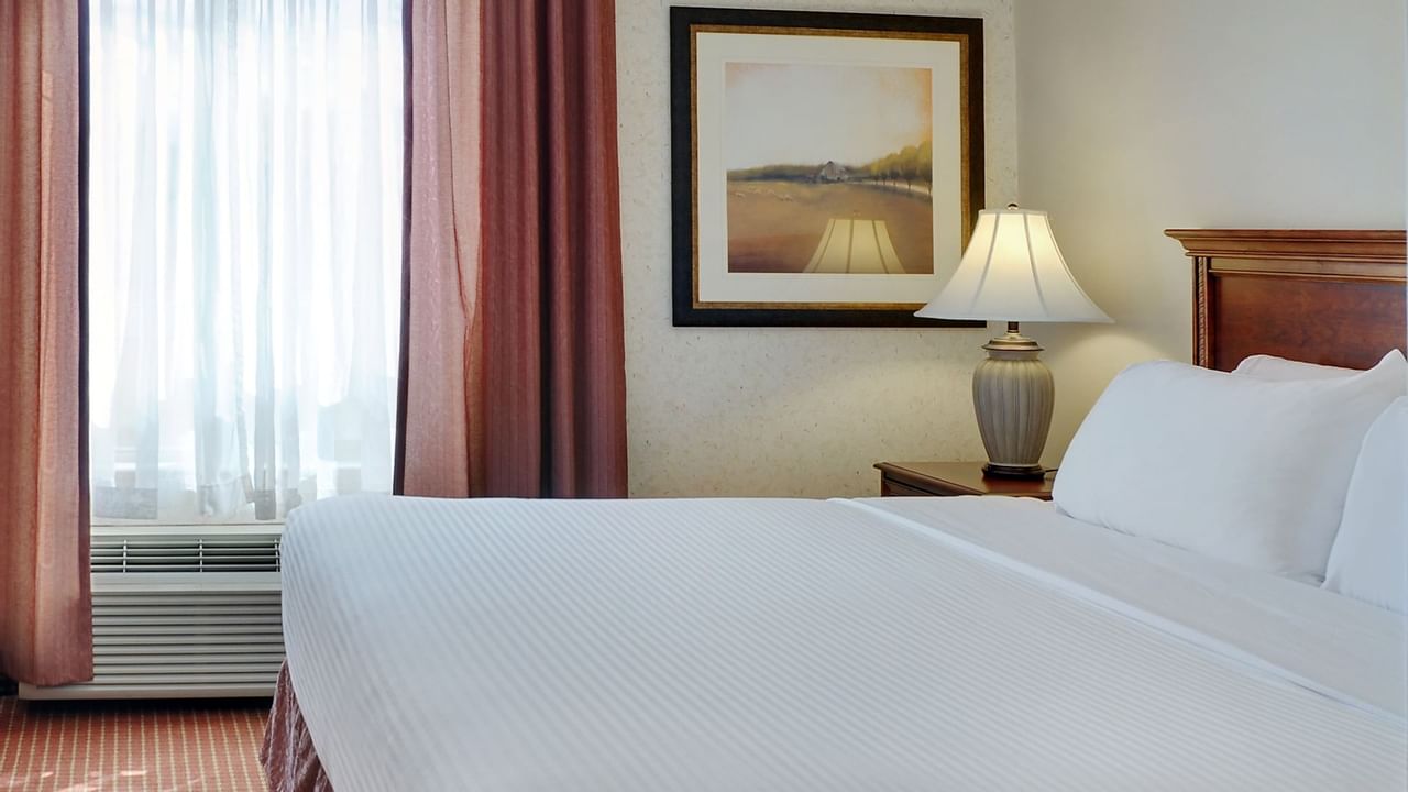 Grimshaw hotel room with king bed