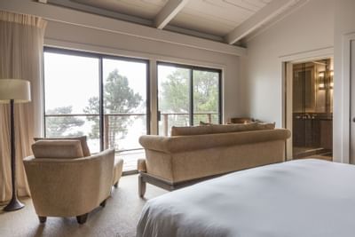 Sofas in Two Bedroom Suite bedroom at Heritage House Resort