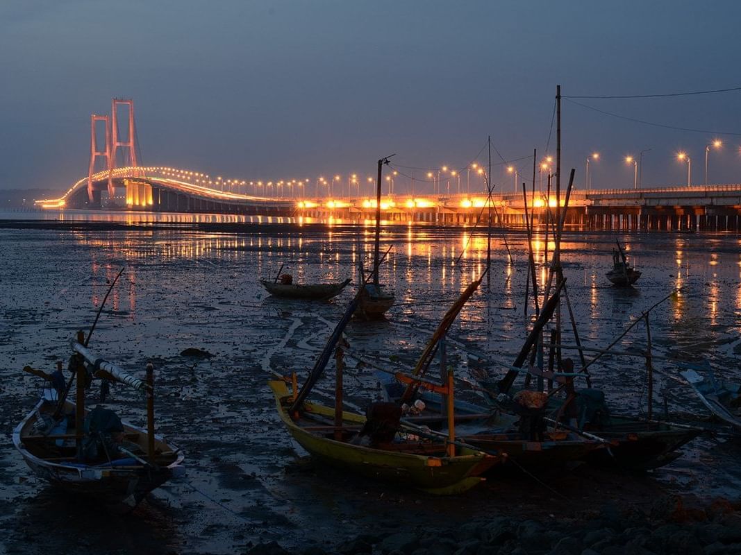 View of Kalimas Traditional Harbour near Vasa Hotel Surabaya