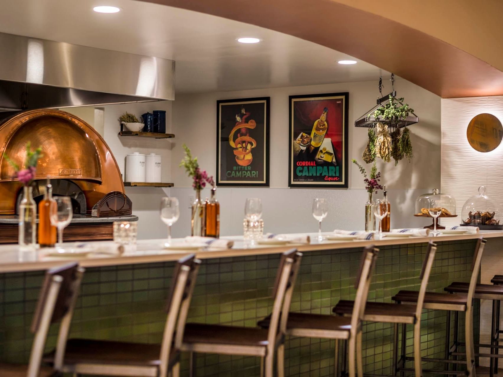Gattara Restaurant Bar Top Seating