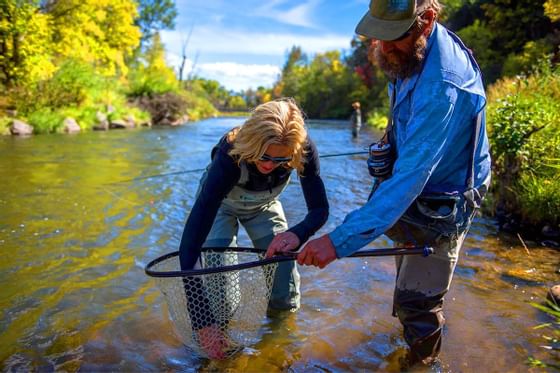 Fishing in the Blue Ribbon Stream near Stein Eriksen Residences