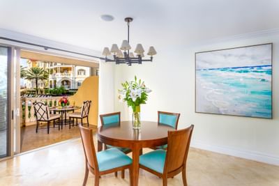 Dining area at Two Bedroom Pool View in Somerset On Grace Bay