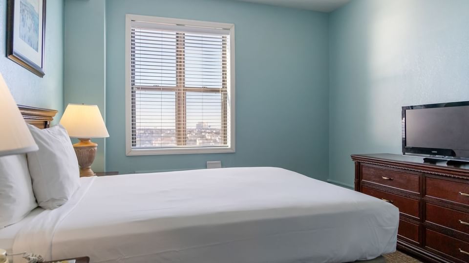 Bedroom of One-Bedroom Suite at Brigantine Beach