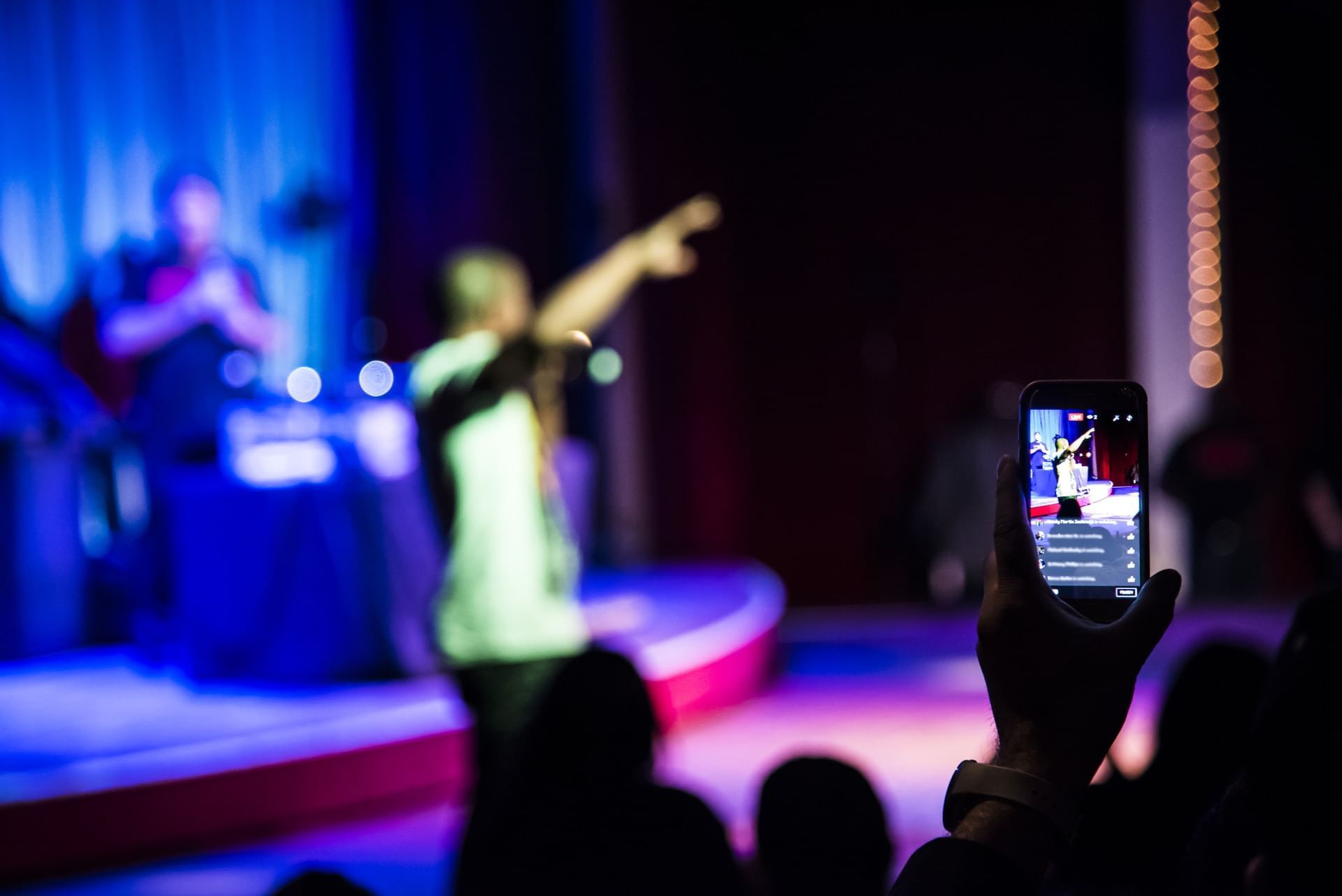 People enjoying in night party at Cove Haven Resort