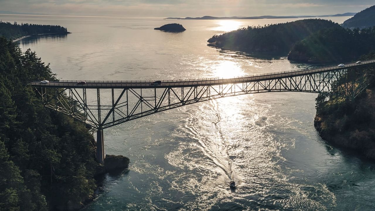 Panorama of Deception Pass Bridge