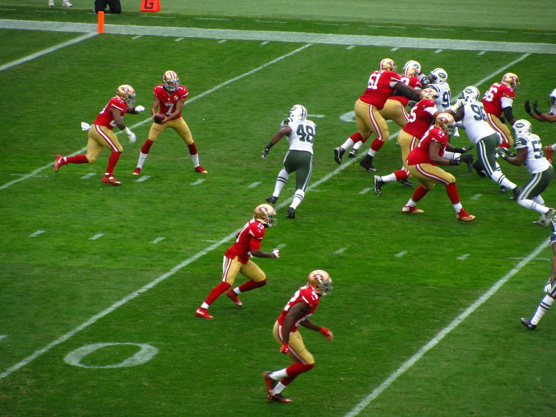 A football game at Levi's Stadium near Hotel Keen