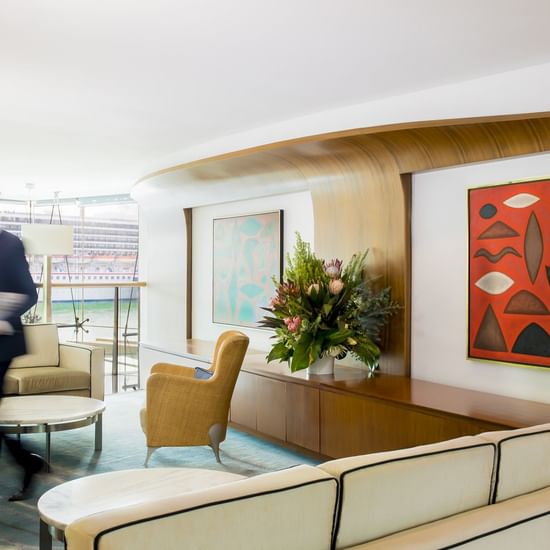 Lobby lounge area at Pullman Quay Grand Sydney Harbour